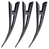 Halten Sie Ihre Haare perfekt Lurrose Haarspangen Mit Entenschnabel 3 Stücke Duckbill Haarklammern Alligator Metallclips Gro?e Alligator Haar Barrettes Duckbill Haar Styling Clips für Frauen Dicke Haare Alligator-Haarspangen