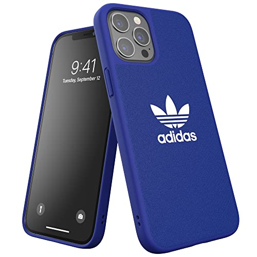 アディダスオリジナルス iPhone 12 Pro Max ケース 6.7インチ アディダス アディカラーシリーズ パワーブルー [adidas FW20 for iPhone12Pro Max power blue adicolor CANVAS]