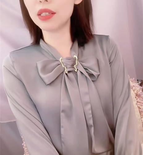 Image of Dainty Butterfly Silk Scarf Ring Brooch for Women Elegant Rhinestone Crystal Shawl Scarves Buckle Wrap Clip Exquisite Costume Accessories Decoration Wedding Holiday Jewelry