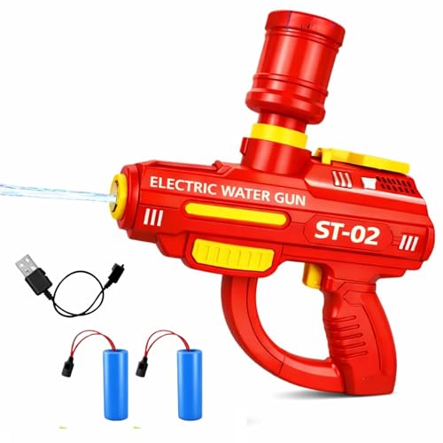 GRAPHENE Holi Pichkari Automatic Electric Water Gun for Kids High Pressure Rechargeable Battery Long Range Blaster Squirt PIchkari Water Pistol Spray Holi Toy Gun Summer Fun Pool Outdoor 4+ Boys Girls