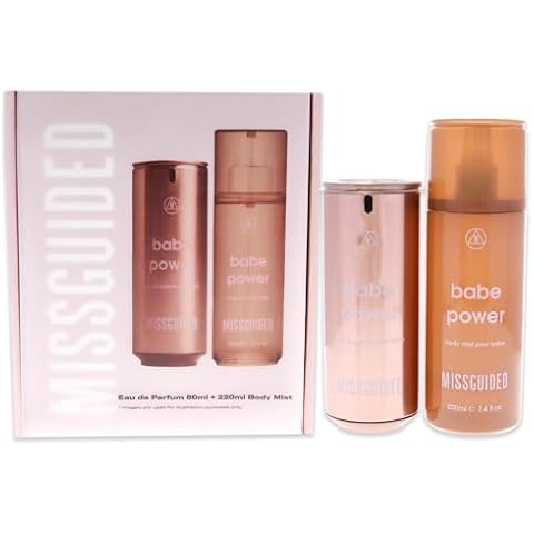 Missguided Babe Power Women 2.7oz EDP Spray, 7.4oz Body Mist 2 Pc Gift Set Cover