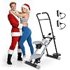 OVER SELF Stair Stepper with Handlebar for Full-Body Workout, Vertical Compact Cardio Climber Exercise Machine for Home Gym, Steppers for Exercise at Home, 350lbs Weight Capacity (Upgraded Black)