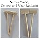 Klein Holzhammer, Mallet Stampfen Hämmern aus Holz, Mini Krabben Schlagen Hammer Schlägel, Lederhandwerk DIY Werkzeug (10er Pack - Zylindrisch)
