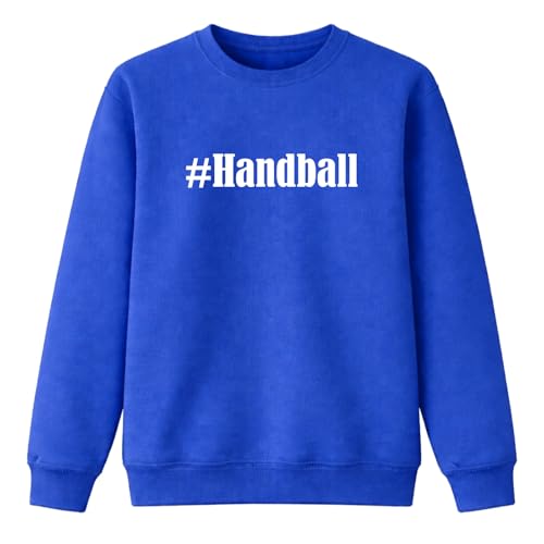 Sweatshirt handball bleu pour éviter le coup de froid après entraînement enfant adulte