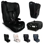 My Babiie MBCS80 Foldable Toddler to Booster R129 Child Car Seat - ISOFIX with Top Tether, Harness, 76-150cm (Approx. 9-36kg, 15 Months - 12 Years), i-Size, Group 1/2/3, Forward Facing - Black