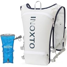 INOXTO Running Hydration Vest Backpack,Lightweight Insulated Pack with 1.5L Water Bladder Bag Daypack for Hiking Trail Running Cycling Race Marathon for Women Men