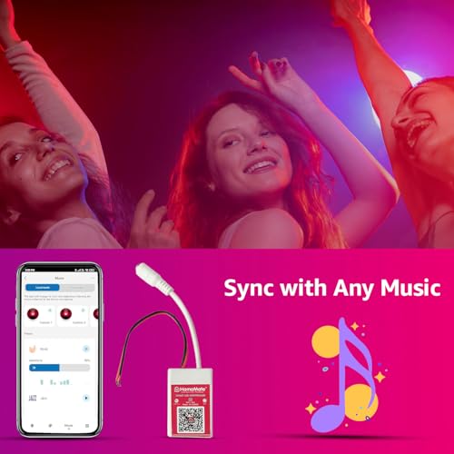 Image of HomeMate Wi-Fi Led Strip Controller (Single Color), App Control, Compatible with Alexa and Google Assistant, Music Sync, 5 Meter