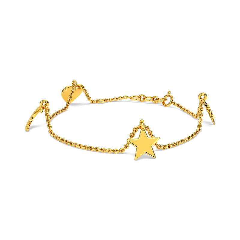 Kisna 14KT Yellow Gold Bracelet for Women | Calista (B0BH4XXCQY) Amazon Price History, Amazon Price Tracker