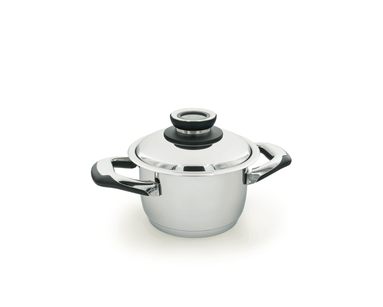 ECOVITAM – Faitout 1,​8L Inox 18/​10 – Diamètre 16cm – Tous feux – Thermomètre intégré
