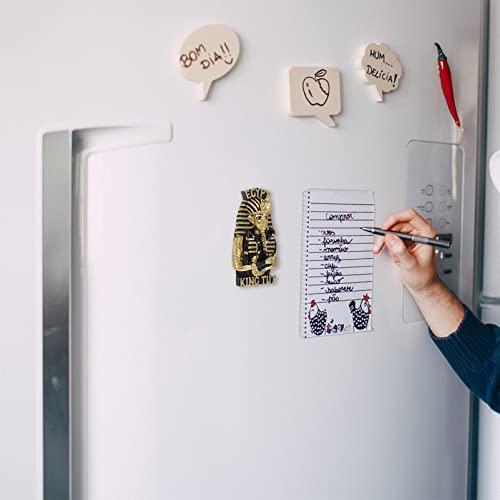 Sewacc Magnet Sticker Egyptian Pharaoh Fridge Magnet Resin Egyptian King Tutankhamun Figurine Refrigerator Magnets Whiteboard Magnetic Sticker For Home Office Fridge Decor Egyptian Decor #TOP2
