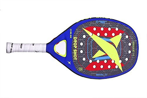 DROP SHOT Versus BT Pala Pádel, Unisex Adulto, Negro, S/M/L