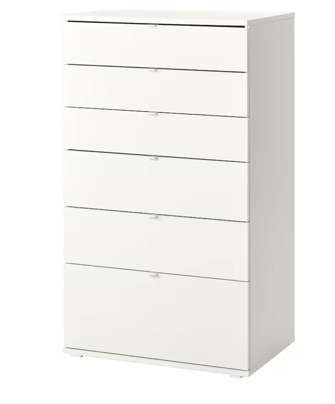 1CLIQKART VIHALS Chest of 6 Drawers, White/Anchor/Unlock-Function, 70x47x125 cm (27 1/2x18 1/2x49 1/4 ")-image-32