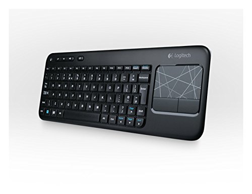 Logitech Touch K400 Tastiera Wireless con Touch-Pad Integrato, Nero [Layout Italiano QWERTY]