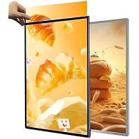 1 caja de luz LED ultrafina de vidrio templado, marco
