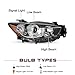 JSBOYAT Headlight Assembly Replacement for 2013-2016 Mazda CX-5 Factory [Halogen Type] Projector Headlamp Right Passenger Side