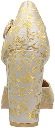 N.Y.L.A. Women's Olybillie Dress Pump, Gold Brocade, 10 M US | Image 2