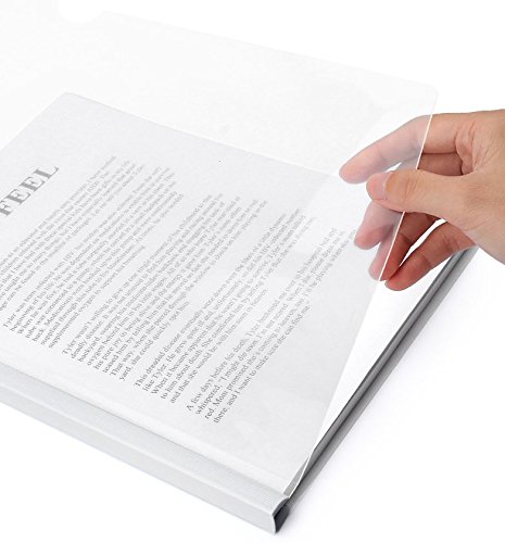 Plastic File Folder 10Mm Sliding Bar Report Covers, 18C, 40 Sheet Capacity, Transparent Resume Presentation File Folders Organizer Binder For A4 Size Paper, 20 Pcs #TOP4