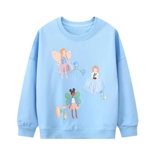 Sweat-shirt à manches longues pour tout-petits filles 7T pull coton automne