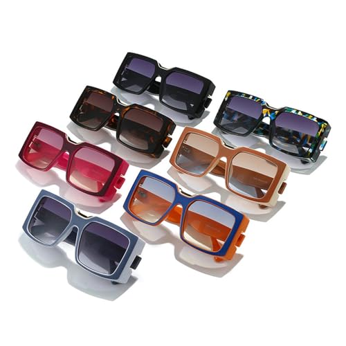 COTIA Fashion Square Sunglasses for Women Men Personality Thick Frame Classic Retro Rectangle Sun Glasses3