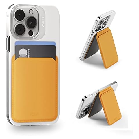 MOFT Quick Access Wallet Phone Stand with MagSafe Compatible, for iPhone 14/14 Pro /14 Pro Max /14 Plus, iPhone 13 and 12 Series Open ID Window Convenient Card Use and Sturdy Card Holder Cover