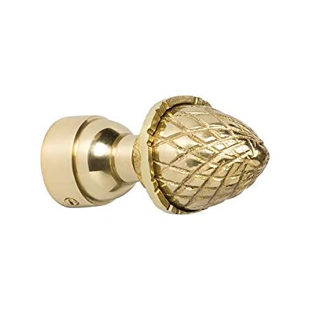 B M Solid Brass Acorn Finial 19 Mm Polished Brass Curtain Pole Finial Finish Suitable For 19mm Diameter Pole Amazon Co Uk Home Kitchen