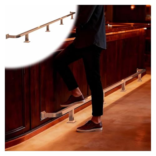 Repose-pieds de bar mural avec supports haute résistance