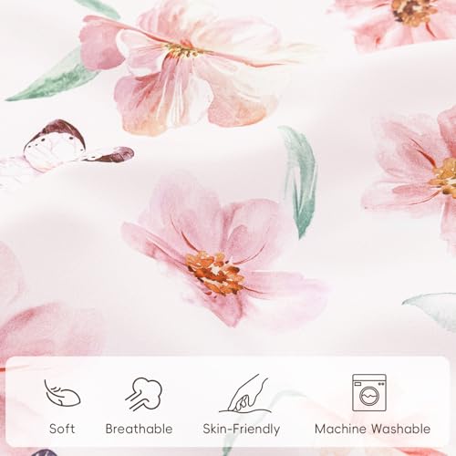 Image of david's kids 3 Pack Fitted Crib Sheets, Ultra Soft Breathable Comfortable Baby Sheet Set for Boys Girls Neutral, 28x52 Inch Fits Standard Crib and Toddler Mattresses, Floral