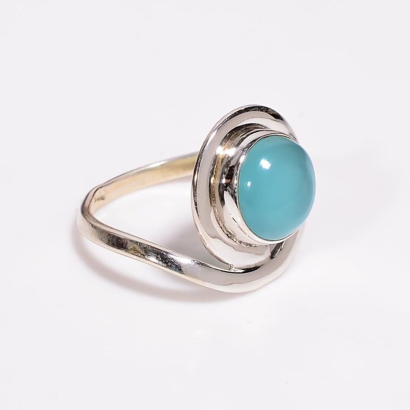 Bague en argent et pierres précieuses naturelles faite à la main - 3