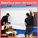Whiteboard Wallpaper, Matte White, Large 4x8 ft Peel and Stick White Board, Dry Erase Decal & Projector Screen, Self-Adhesive Backing