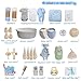 27-Piece Baby Shower Gifts for Boys, Newborn Essentials Must Haves,Large Baby Boy Gift Basket Set Essential Stuff,Gender Reveal Gifts,Rattle Swaddle,Blue,Baby Registry Search,Diaper Caddy Organizer