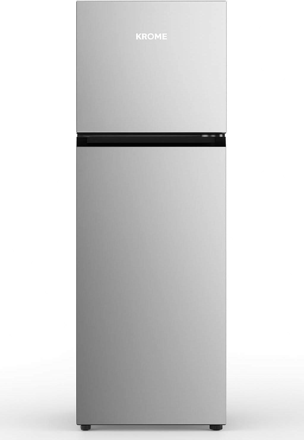 370L Gross, Top Mount Double Door Refrigerator, Automatic Defrost Freezer, A+ Energy Efficiency, Big Capacity Fridge, Quick Cooling, Silver, 10 Year Compressor Warranty, KR-REF370T