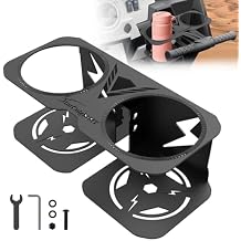 StarknightMT RZR Cup Holder, Alloy Steel Passenger Grab Bar Drink Holder Fits 18-40oz Bottles Compatible with Polaris Razor XP 1000 14-23, 900 14-20, XP Turbo 16-21, Black