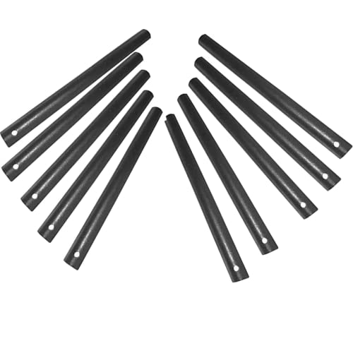 XIAOHONG - Juego de 10 varillas de magnesio para arrancar fuego, 8 x 0.8 cm con agujero, palo de pedernal, herramienta de supervivencia de emergencia al aire libre para viajar camping senderismo