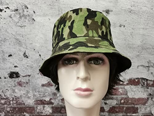 Classic Green Camo Bucket Hat For Men Women Kids, 100% Cotton Packable Reversible Fishing Hunting Summer Travel Beach Sun Hat #TOP5