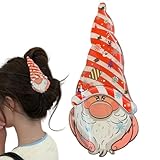 Christmas 爪付きクリップ, 女性用 スタイリッシュ アクリル 太め ヘアクリップ, かわいい 美しい アクセサリー バレッタ ブライズメイド パーティー ウェディング 女の子 ハロウィン ホリデー フォーマル 女性 花嫁 秋 ビーチ