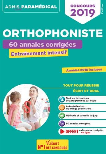 Télécharger Concours Orthophoniste 2019 - 60 annales corrigées - Entraînement intensif PDF Ebook En Ligne