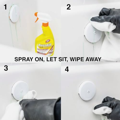 Goof Off RustAid Bathroom Rust Stain Remover – 22 oz. Spray Bottle (ESX20005)