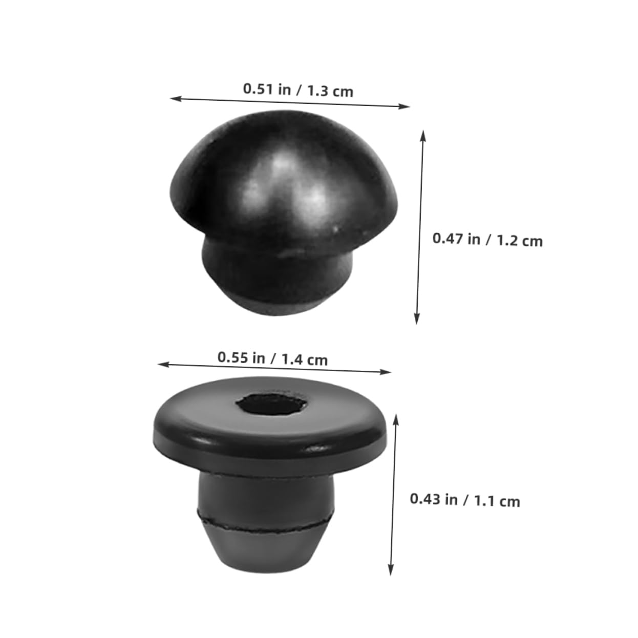 CIYODO 8PCS Rubber Hydraulic Floor Bottle Jack Plugs Replacement Oil Filler Bung for Hydraulic Jacks Includes 4 and 4 Flat Plugs for Efficient Fluid Maintenance