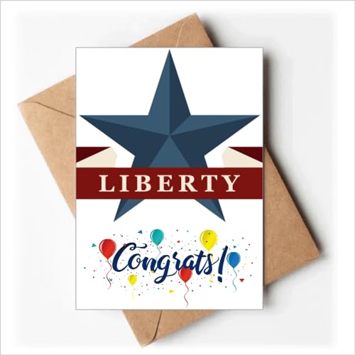 Enveloppes de vœux Pentagram Liberty pour félicitations et cartes de mariage