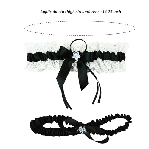 Image of wedding garter set women lace Bridal garter sets including keepsake garter and toss garter