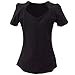 Womens 50s pinup design sexy black tops sweetheart short sleeves vintage style