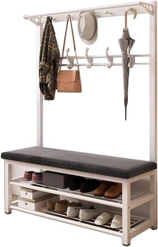 Vestiaire d'entrée compact avec banquette pour simplifier votre quotidien