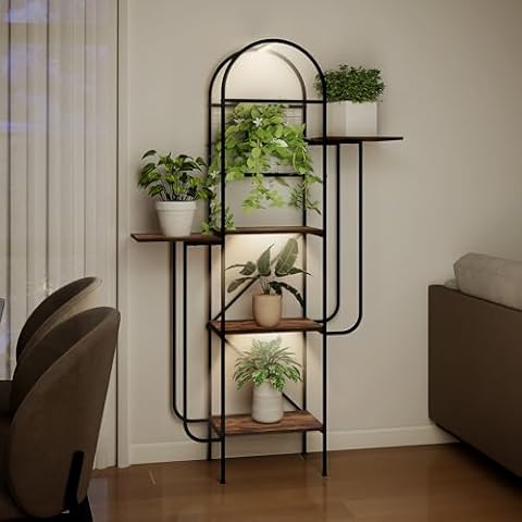 Aomedeelf Cactus Plant Stand with Lights Cover