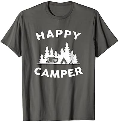 Happy Camper - Camping T-Shirt for Men, Women, and Kids