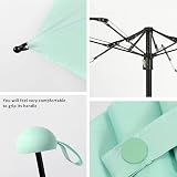 BAODINI Mini parasol podróżny z etui mały kompaktowy parasol UV ochrona przed słońcem lekki mały parasol kieszonkowy