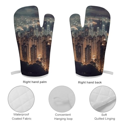 Gants de cuisine en polyester Hong Kong de haute qualité avec maniques - 6