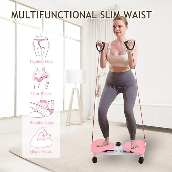 Waist Twist Machine, Ab Wasit Board with 300 lbs Weight Capacity, Ab Machine for Slim Waist and Core Ab Exercise, waist trainer for women Men, Home Gym Exercise Equipment