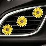 Material: metal, resin Size: Flowers 2.7 cm in diameter Quantity: 3 pcs This Auto Car Air Conditioning Outlet Clip is designed by Cute flower, decorated with cute and beautiful, and gradually relaxes you and brings a pleasant mood The aromatherapy pa...