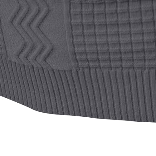 Turtleneck Mens Sweater Long Sleeve Ribbed Knitted Casual Sweaters Slim Fit Cotton Mock Neck Thermal Pullover Sweater2