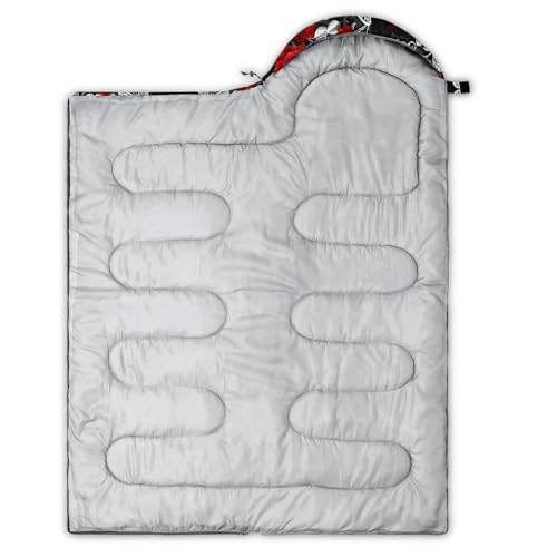 Image of QOOMO Ball Flower Camping Sleeping Bags,3 Season Warm & Cool Weather,Lightweight,Waterproof Sleeping Bags for Adults & Kids,Traveling,and Outdoors,Camping Gear Equipment